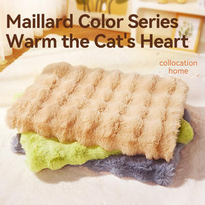 OEM Vente en gros Tapis de caisse en fausse fourrure lavable pour chien de compagnie Lits apaisants en peluche de luxe pour chien pour dormir et anti-anxiété antidérapante - Product Image 3