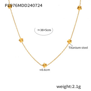 Steel <b>Statement</b> Choker <b>Necklace</b> for Women | 18K Gold Plated Wrinkled Flower Pendant | Unique & Trendy Design - Product Image 6