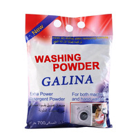 Sachets d'emballage en plastique scellés au dos, imprimés sur mesure, 1 kg, 2 kg, 3 kg, pour lessive en poudre et détergent