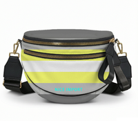 Sac à bandoulière Deminonbinary Rainbow Shell pour femme, sac à bandoulière léger avec fermeture éclair pour tous les jours