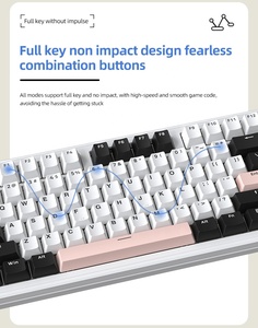 Attack Shark M87 87 Keys RGB Mechanical 3 Modes 2.4G BT Optical Full Key Hot-Swappable Gasket - Product Image 5