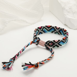 <span class=keywords><strong>Bracelet</strong></span> en <span class=keywords><strong>macramé</strong></span> tissé à la main, style bohème de vacances, nouveau design personnalisé - Product Image 6