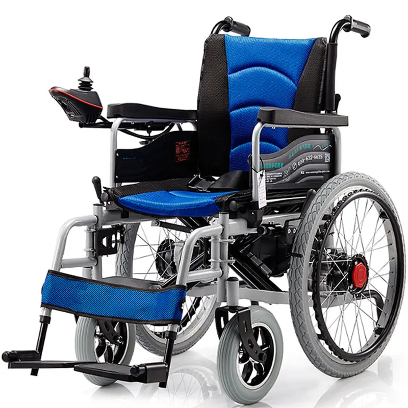 Fauteuil roulant électrique pliable pour personnes âgées fauteuil roulant pour handicapés