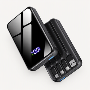 พาวเวอร์แบงค์ 20000mAh 66W PD พร้อมพอร์ตชาร์จ 6 ช่องพร้อมกัน, หน้าจอ LED, รองรับ QC/<span class=keywords><strong>SCP</strong></span> Type-C สำหรับการตั้งแคมป์และการใช้งานในธุรกิจ - Product Image 1