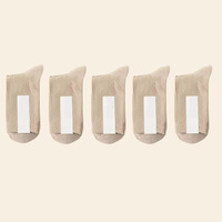 Chaussettes mi-mollet décontractées pour femmes, personnalisées OEM, couleur unie, épaisses, avec logo imprimé, chaudes en coton, vente en gros, automne-hiver