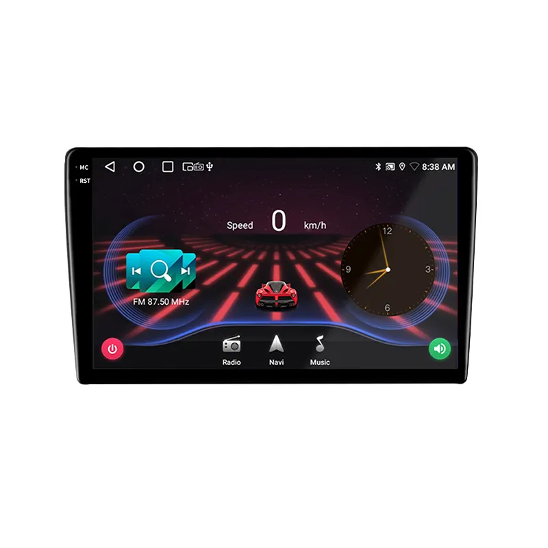 Hot Sale 9 "10" Algemene Motoren Centrale Bediening Display Auto Navigator Geïntegreerde Gps Navigatie Draadloze Carplay