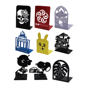 Les marchandises de queue d'entrepôt sont vendues à bas prix Serre-livres en métal plaqué de style aléatoire avec impression UV Stock disponible pour expédition immédiate - Product Image 2