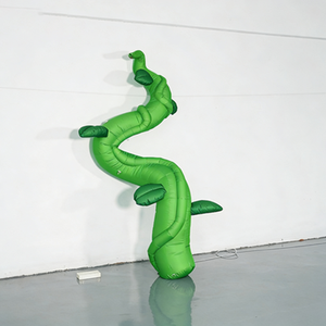 Надувная декорация для сцены в виде гигантского зеленого стручкового растения, рекламный надувной продукт на заказ - Product Image 3