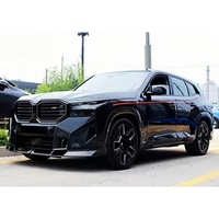 Kit carrosserie pour BMW, amélioré avec des jupes latérales et un spoiler de jupe en fibre de carbone sèche de style LD, adapté à la BMW XM