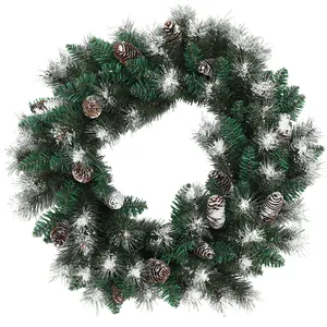 Duoyou Custom Wholesale Plain Handmade Home Wall Artificial Flower Twig Party Christmas Wreath Garland