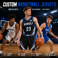 Ensemble de shorts de basket-ball personnalisés imprimés, uniforme d'équipe sur mesure OEM, vêtements de sport respirants en mesh, séchage rapide, antibactérien