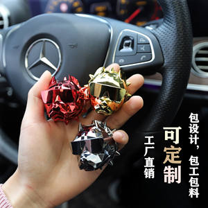Venta caliente coche salida de aire perfume clip cabeza de perro aromaterapia coche decoración interior adornos moda <span class=keywords><strong>bulldog</strong></span> coche perfume - Product Image 3