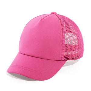 Nueva Gorra de Béisbol Moderna Lisa con Logotipo Bordado Personalizado, Gorra de Béisbol Rosa sin Estructura para Niños - Product Image 6