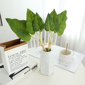 Lot de plantes vertes artificielles, feuilles de Monstera, feuilles de lotus, <span class=keywords><strong>série</strong></span> pour la décoration de la maison de style nordique, arrangement paysager en pot - Product Image 3