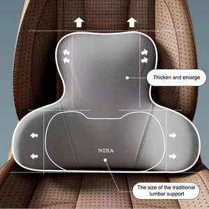 Chaise de bureau ergonomique avec coussin de soutien lombaire, coussins d'assise et oreiller pour une position confortable - Product Image 3