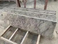 Carreaux de sol en marbre blanc et gris du Brésil, carreaux muraux en marbre gris clair Isabella du Brésil pour salle de bain et escaliers