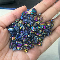 Vente en gros de cristaux de guérison de 5 à 7 mm, pierres naturelles, quartz arc-en-ciel Aura, copeaux de cristal pour la décoration
