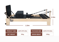 Kit de ressorts allemands avancés pour Reformer Pilates en bois, vente en gros pour usage professionnel en studio, pour la reconstruction posturale