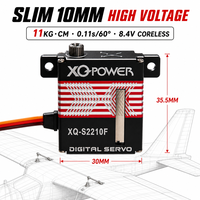 Servomoteur numérique sans noyau étanche ultra-mince 10 mm XQ-S2210F 11 kg avec engrenage en acier inoxydable pour avion RC et planeur 8,4 V XQ-POWER