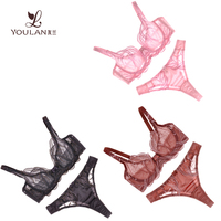 Culotte string sexy pour femme, transparente, en dentelle florale, taille basse, avec nœud brodé, en tricot de spandex, séchage rapide