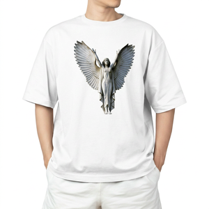 เสื้อยืดคอวี แขนสั้น ทรงปกติ ผ้าฝ้ายแท้ 100% หนานุ่ม เป็นมิตรต่อสิ่งแวดล้อม ใส่ได้ทั้งชายและหญิง - Product Image 1