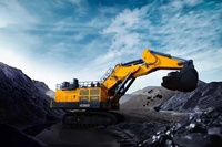 Excavatrice sur chenilles de 56 tonnes, rétrocaveuse 5,1-6,20 m, équipement lourd pour l'exploitation minière XE5600 avec moteur PLC, puissance de creusement élevée