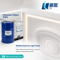 Polyol polyester, valeur OH 54-59 mgKOH/g, fût de 220 kg pour la production de rosettes de plafond en polyuréthane léger