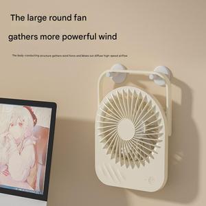 พัดลมตั้งโต๊ะไร้สายแบบพกพา ชาร์จผ่าน USB แบตเตอรี่ในตัว 1200mAh ควบคุมด้วยปุ่ม ดีไซน์ทันสมัย - Product Image 5