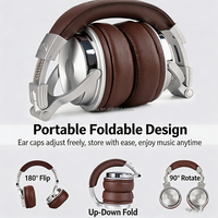 Headset OneOdio Pro30 KTV Monitoring 6.5mm untuk Keyboard Elektronik/Instrumen Drum/DJ, Headset Over-Ear dengan Mikrofon