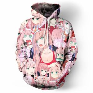 Vente Flash : Sweat à Capuche Imprimé 3D Darling in the Franxx, Sweat-shirt Mode <span class=keywords><strong>Anime</strong></span> Girl <span class=keywords><strong>Zero</strong></span> <span class=keywords><strong>Two</strong></span>, pour Hommes et Femmes, Style Harajuku Cosplay - Product Image 4
