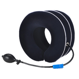 Dispositif de traction cervicale gonflable floqué, taille unique, attelle manuelle pour le cou, pour adultes, usage domestique - Product Image 2