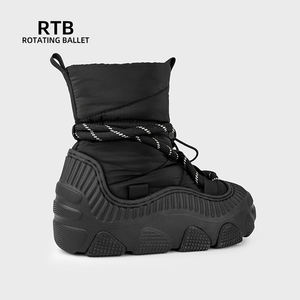 Прочные зимние унисекс-ботинки для снега из водонепроницаемой ткани с подошвой из ЭВА-пены и резины - Product Image 3