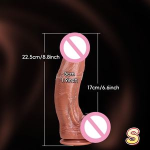 Pénis de simulation surdimensionné en silicone, gode, masturbateur féminin, pénis en viande souple, produit pour adultes - Product Image 2