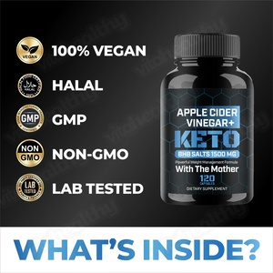 Vitahealthy OEM/ODM Capsules Keto au Vinaigre de Cidre de Pomme Végétalien 1500MG Sels de BHB pour Adultes Gestion du Poids Amélioration de l'Endurance - Product Image 4