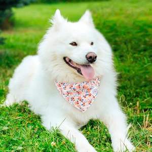 E-Clover-Ensemble de bandanas et chouchous assortis pour chien d'hiver-Écharpe à fleurs mignonnes-Bavoirs pour chiens moyens/grands - Product Image 6