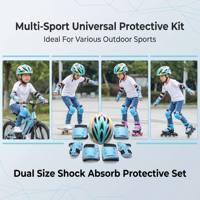 Ensemble de protection professionnel pour le roller et le vélo d'équilibre pour enfants, comprenant casque, genouillères et équipement de sécurité complet
