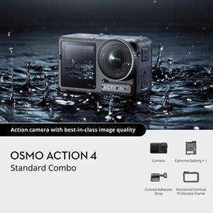Caméra Osmo Action 4 Standard Combo 4K/120fps avec <span class=keywords><strong>RockSteady</strong></span> 4.0 comprend batterie, supports et chargeur - Product Image 5