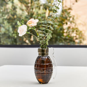 Diseño único para decoración del hogar, jarrón de cristal con forma de <span class=keywords><strong>Granada</strong></span>, centros de mesa, jarrón de cristal para regalo de recuerdo - Product Image 2