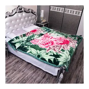 Hot comfortable thick super soft classic style luxury factory Price High Quality acrilyc Rachel Blanket 100% polyecter
