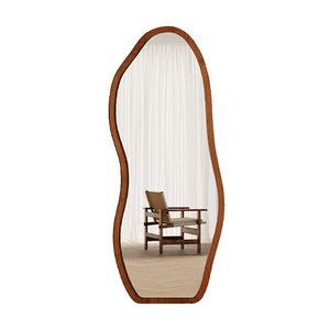 Grand miroir décoratif ondulé en <span class=keywords><strong>verre</strong></span> pleine longueur pour mur, miroir sur pied pour salle de bain, chambre à coucher, décoration intérieure, salon, fête - Product Image 5