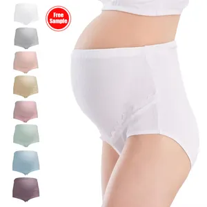 Pregnancy Plus Size Breathable Soft High Waist Maternity Underwear Pants Pregnancy Underwear Maternity Panties Cotton Pregnant Women