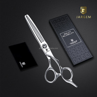 Ciseaux de barbier professionnels en argent brillant de 6 pouces, nouvelle conception, ciseaux japonais pour couper les cheveux, kit d'outils de barbier pour l'éclaircissage