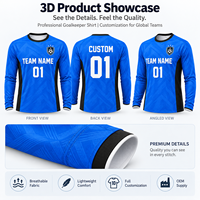 Maillot de gardien de but personnalisé à manches longues, uniforme de football pour gardien, avec nom et numéro d'équipe, logo, vente en gros directe usine OEM