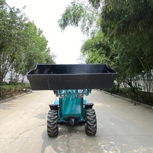 Elektrische Kleine <span class=keywords><strong>Skid</strong></span> Stuurlader Met Bijlagen Fabrieksprijs 360Kg Belasting Mini Elektrisch Wiel <span class=keywords><strong>Skid</strong></span> Stuur - Product Image 2