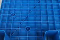 NEXARA Usine HDPE Nouveau Matériau 1208 8.5KG Surface Plate Logistique Palette Robuste Avec 9 Coureurs pour la Logistique