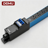 PDU rackable avec 12 prises 16A, triphasé 380V 63A, disjoncteur 3P réparti en L1/L2/L3, puissance nominale 41KW, pour salles de serveurs