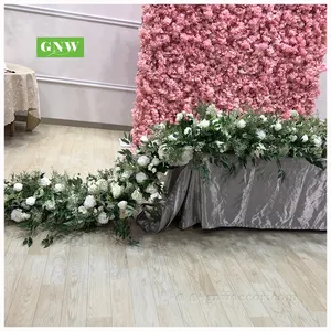 Karangan Bunga Mawar Magnolia Buatan DIY, Dekorasi Tengah Meja Pernikahan Resepsi