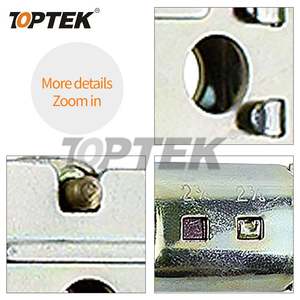 ความปลอดภัยลูกปืนระบบล็อคหลายจุดสามบาร์ประตูเหล็กล็อคร่อง - Product Image 2