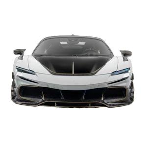 Per Ferrari <span class=keywords><strong>SF90</strong></span> Kit carrozzeria in fibra di carbonio <span class=keywords><strong>SF90</strong></span> aggiornato stile MSY in fibra di carbonio diffusore labbro anteriore spoiler gonna laterale - Product Image 1