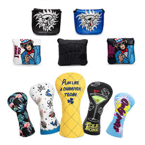 Custom Golf Club Head Cover Embroidery Golf Mallet <b>Putter</b> Cover PU Leather Golf Blade <b>Putter</b> <b>Headcover</b> - Product Image 6
